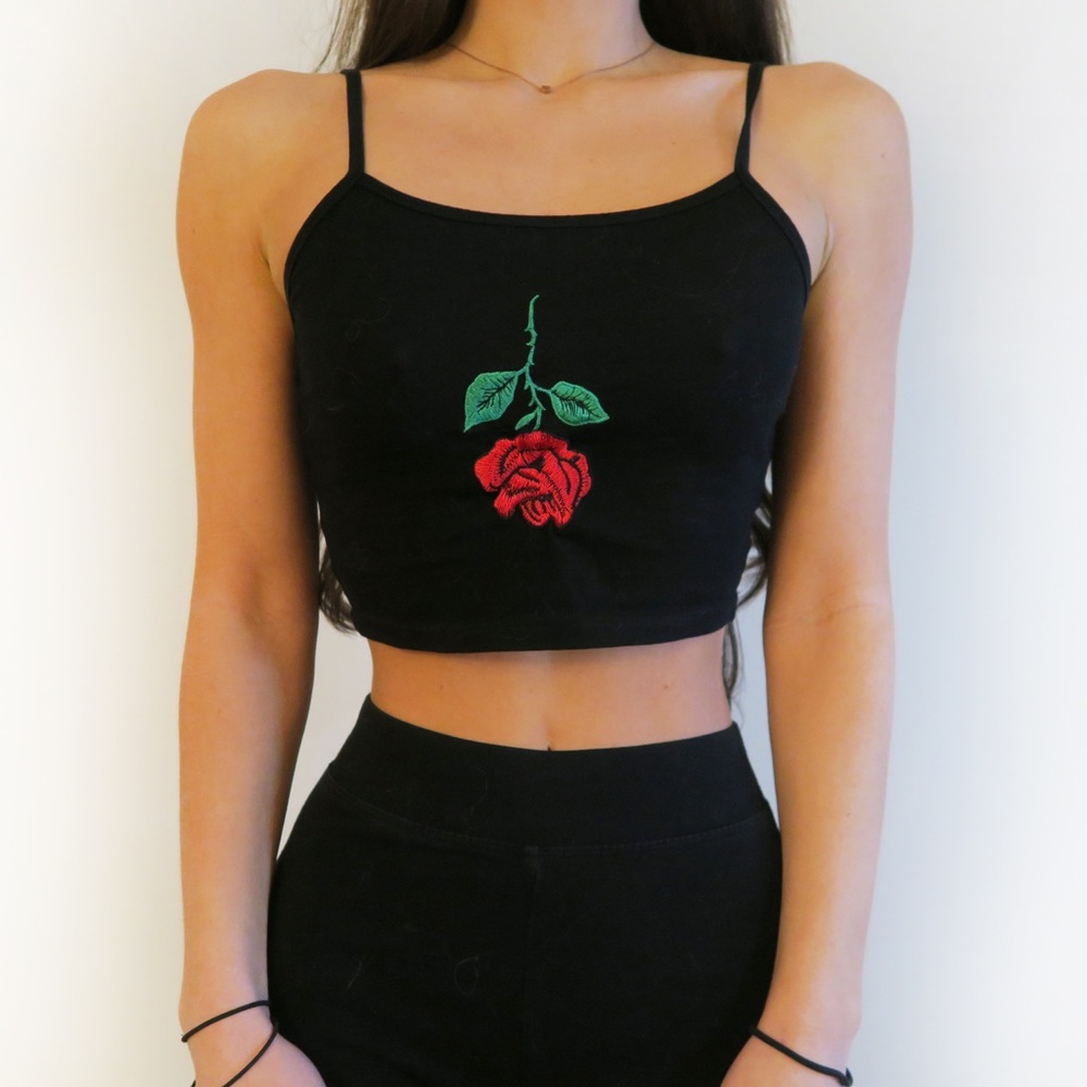 Rose Crop Top